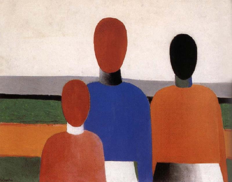 Kasimir Malevich Three Women France oil painting art